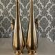 Pair of gilded bronze flower vases - Japan - 1900 Meiji era
