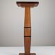 Art Deco pedestal column in wood with geometric marquetry, France, 1920s