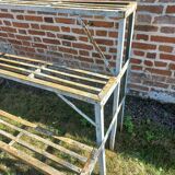 Metal shelf old plant holder