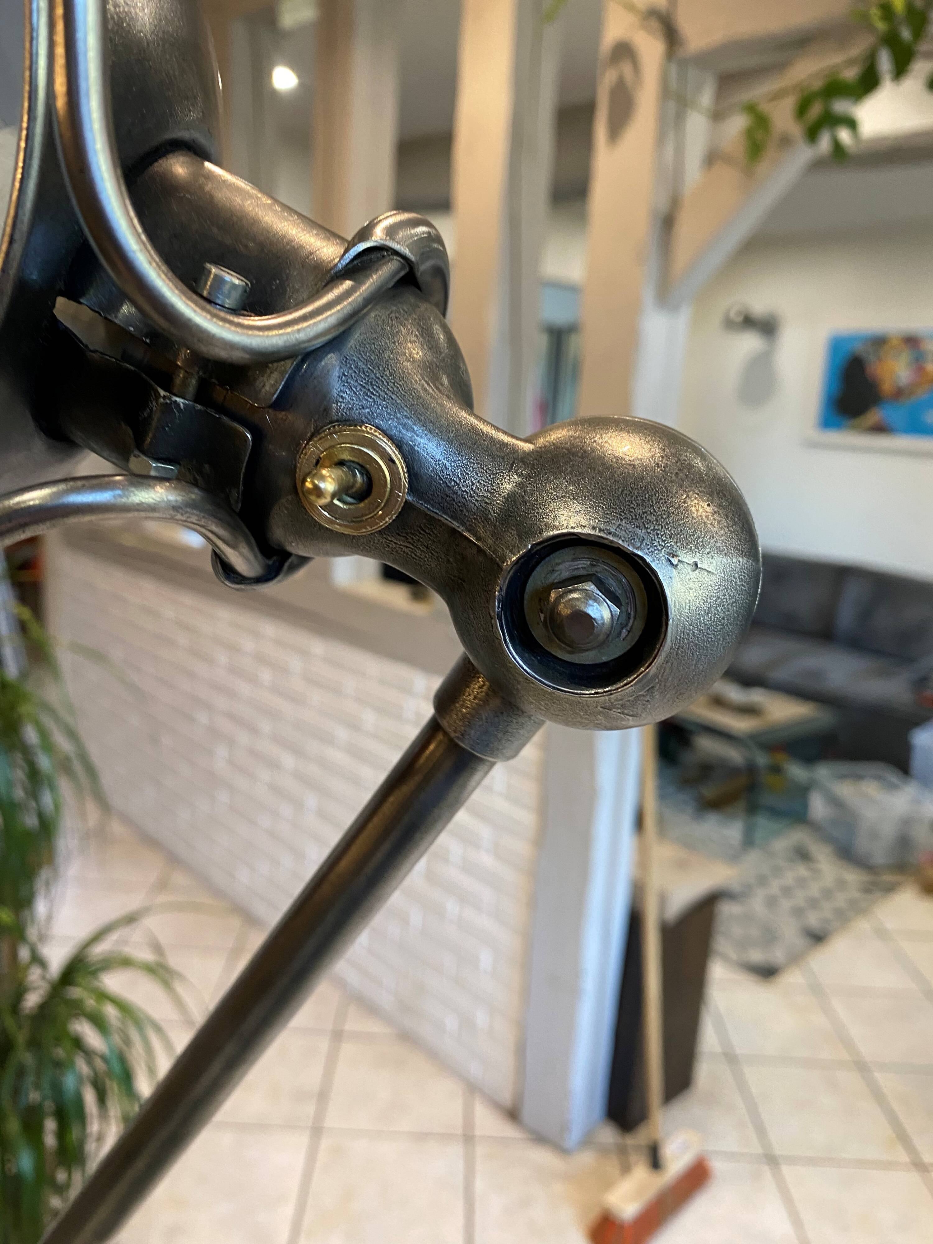 Jielde floor lamp with 5 arms, 40cm, vintage industrial graphite.