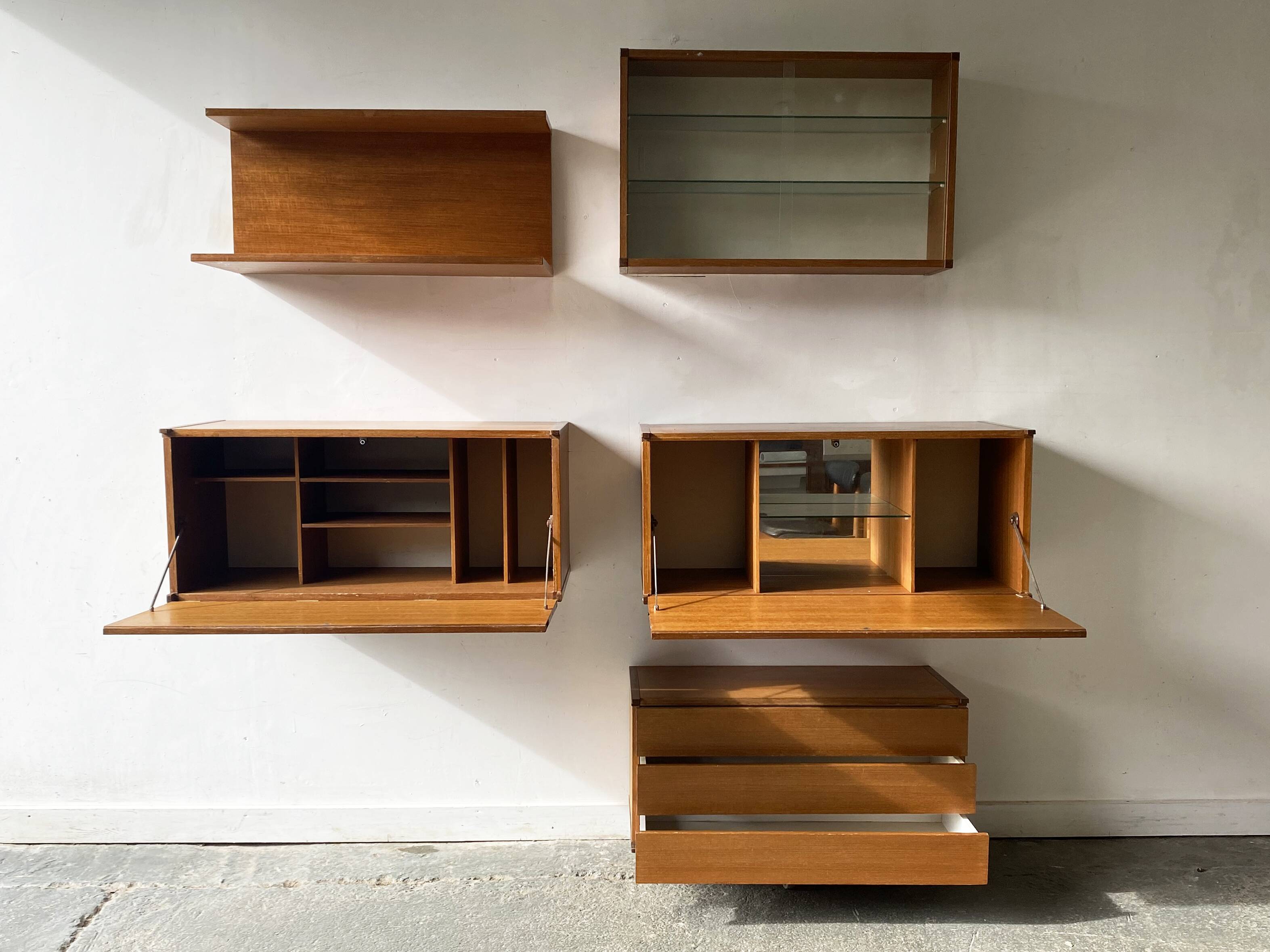 1960’s mid century Beaver & Tapley modular wall units