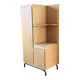 Renovated vintage 1950s oak boarding school wardrobe