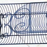Panier ou corbeille en fer forgé de 43 cm de longueur