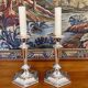 Pair of silver candlesticks