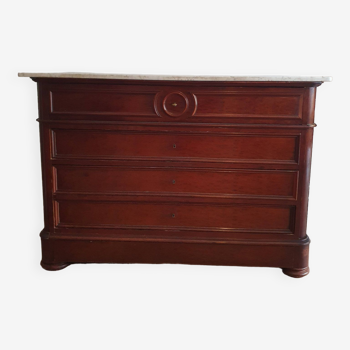 Solid Mahogany Writing Chest of drawers from the mid-nineteenth century