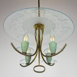Vintage chandelier attributed to Pietro Chiesa for Fontana Arte, Italy, 1930s.