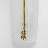 Pair of Mid-century Modern Style Italian Murano Glass and Brass Sconces