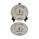 Pair of plates Moustiers décor to musician