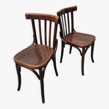 Paire de chaises bistrot authentiques années 30