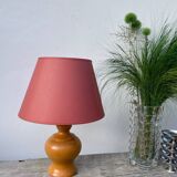 Lampe en bois tourné
