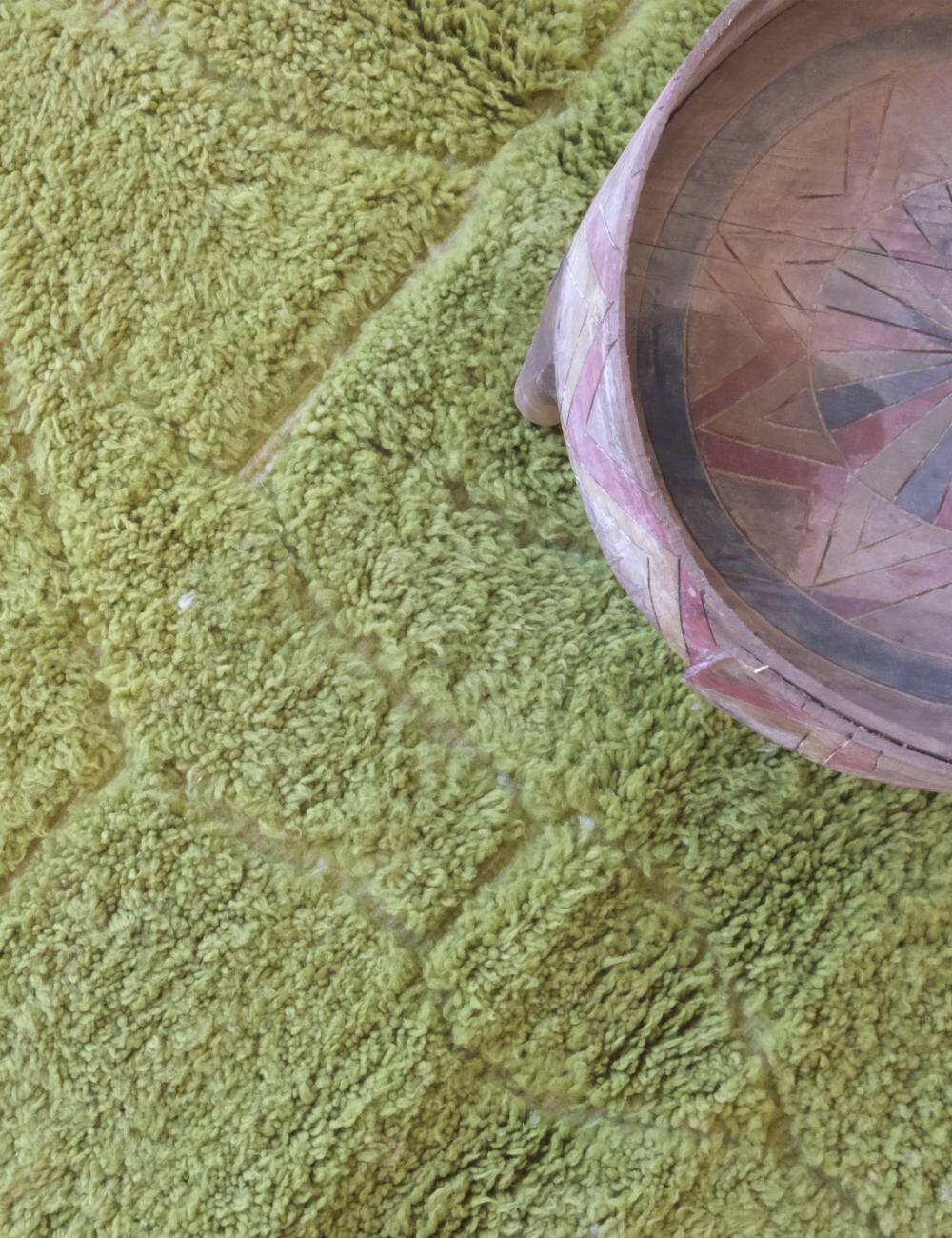 Contemporary Green Rug - 240 x 150 cm