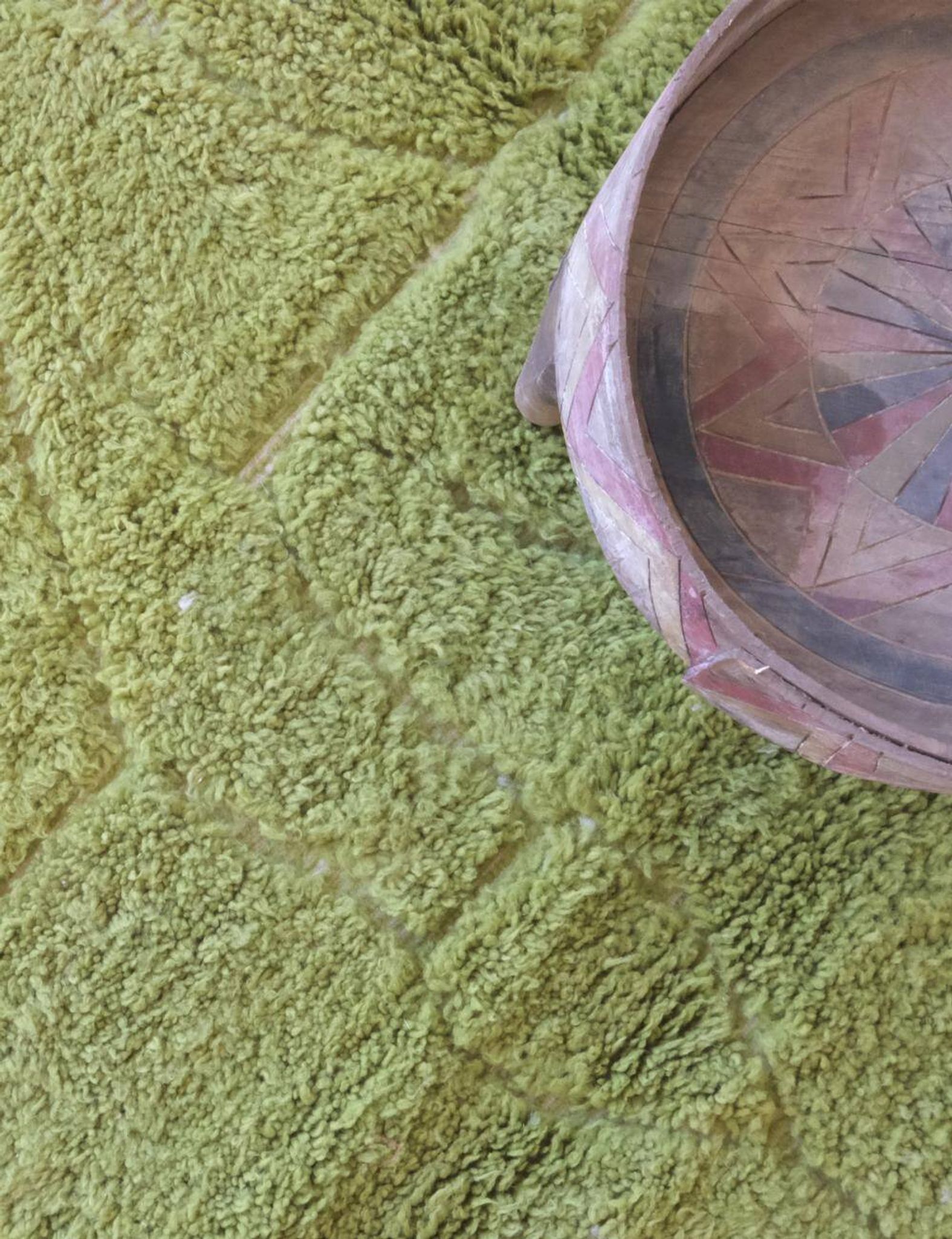 Tapis Vert Contemporain - 240 x 150 cm