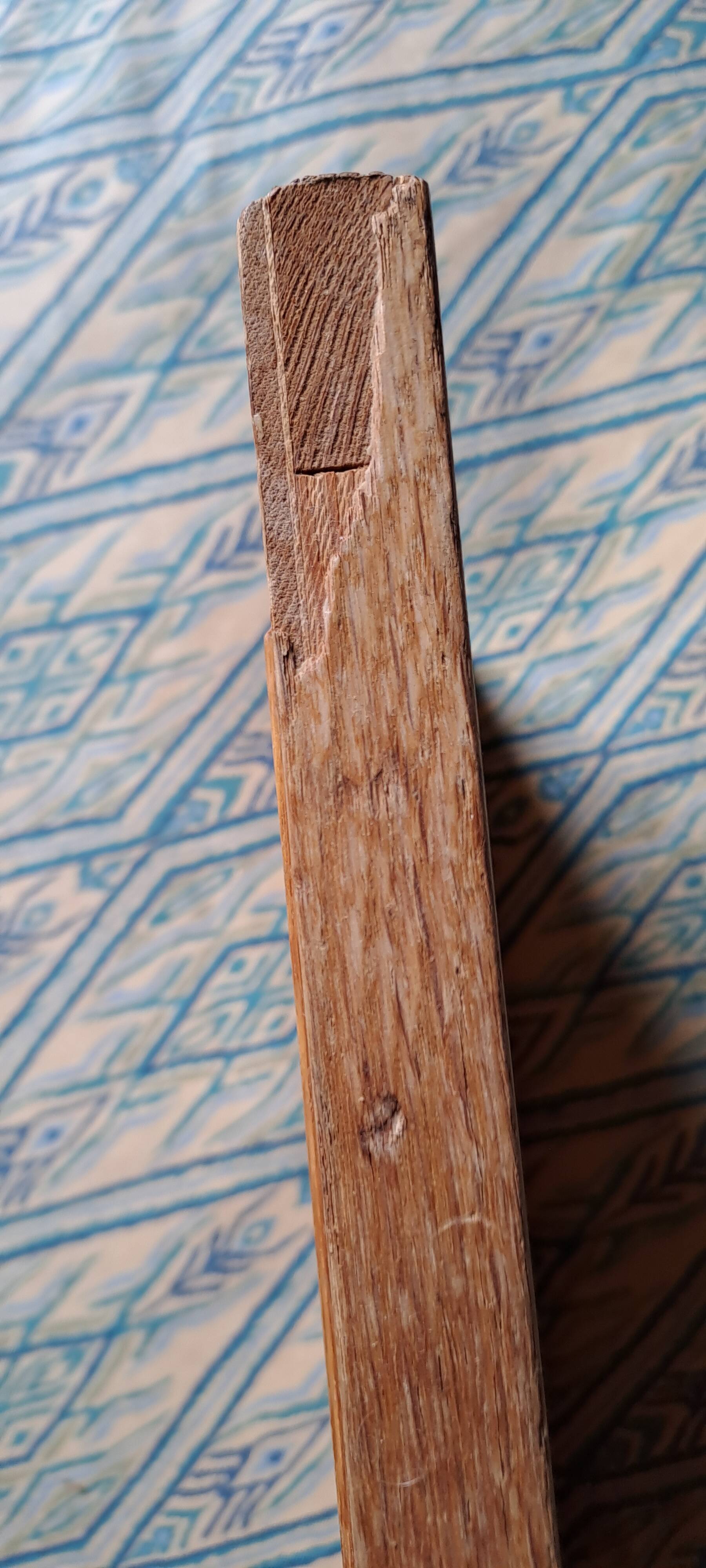 Vintage 1970s single rattan bed in blond wood