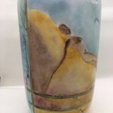 Vase en opaline peint