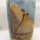 Painted opaline vase