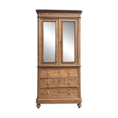 Louis Philippe wardrobe in solid pine (renovated)