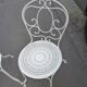 Pair of old wrought iron garden chairs