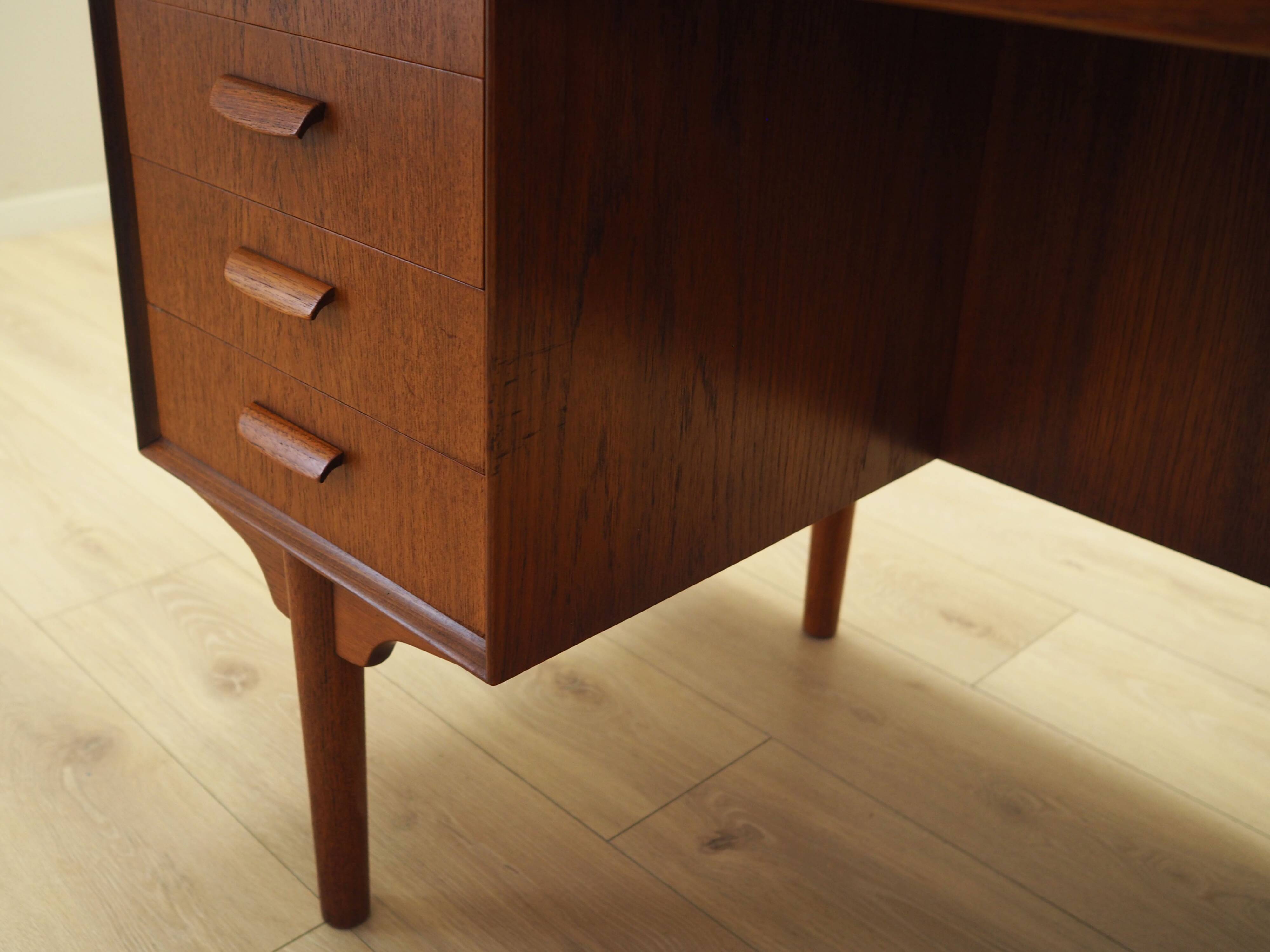 Teak desk, Danish design, 1970s, designer: H.P. Hansen, manufacturer: Rande