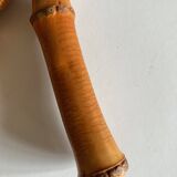 Pair of bamboo handle salad servers 1960