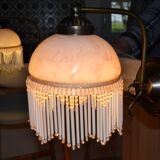 Opaline wall light with ceramic and glass pendants