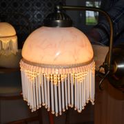Opaline wall light with ceramic and glass pendants