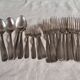 Set of 19 antique silver-plated cutlery by Ercuis - Art Deco style.