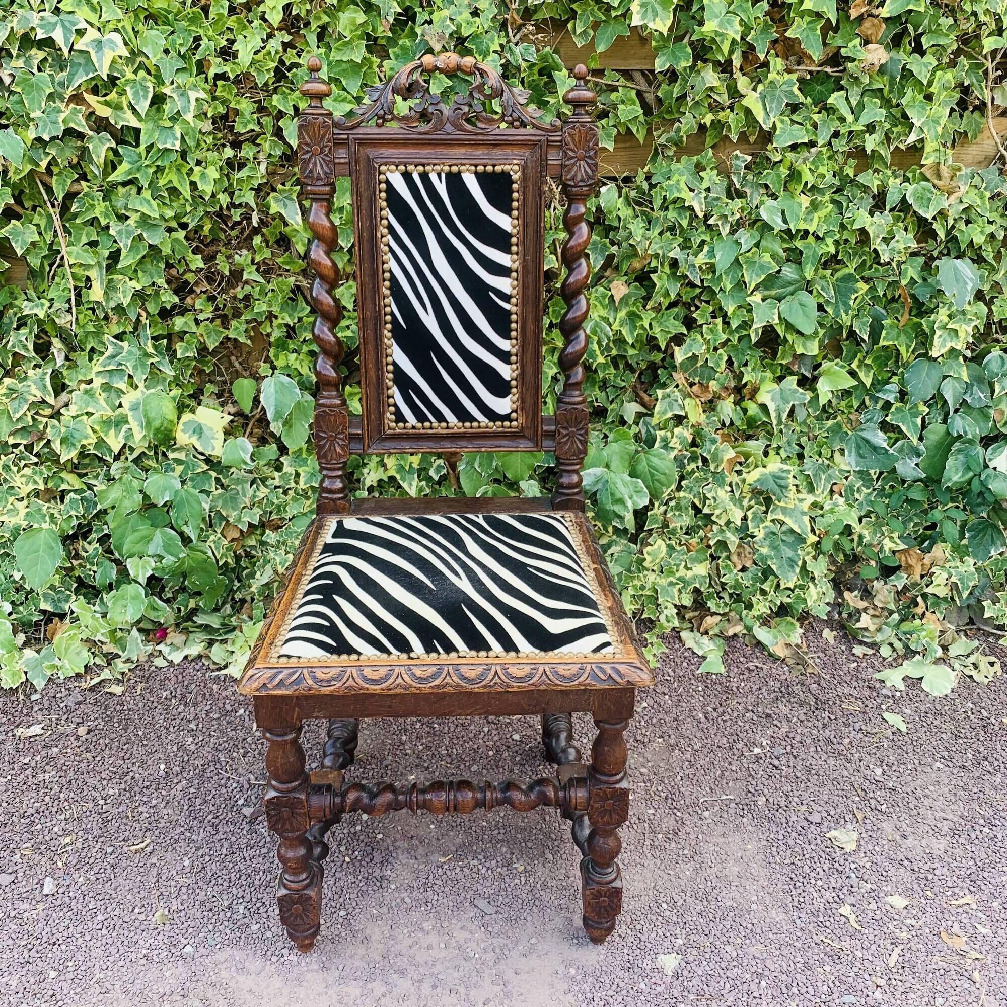 Antique carved wooden chair