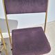 Lot de 2 chaises pliantes Lafuma en velours marron années 70
