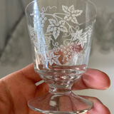 Carafe and six liqueur glasses