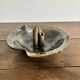 Flower holder coupe in stoneware signed – Vintage ceramics