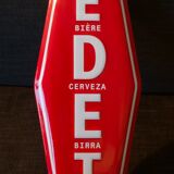 Advertising enamel sheet for the famous Belgian beer brand Vedett