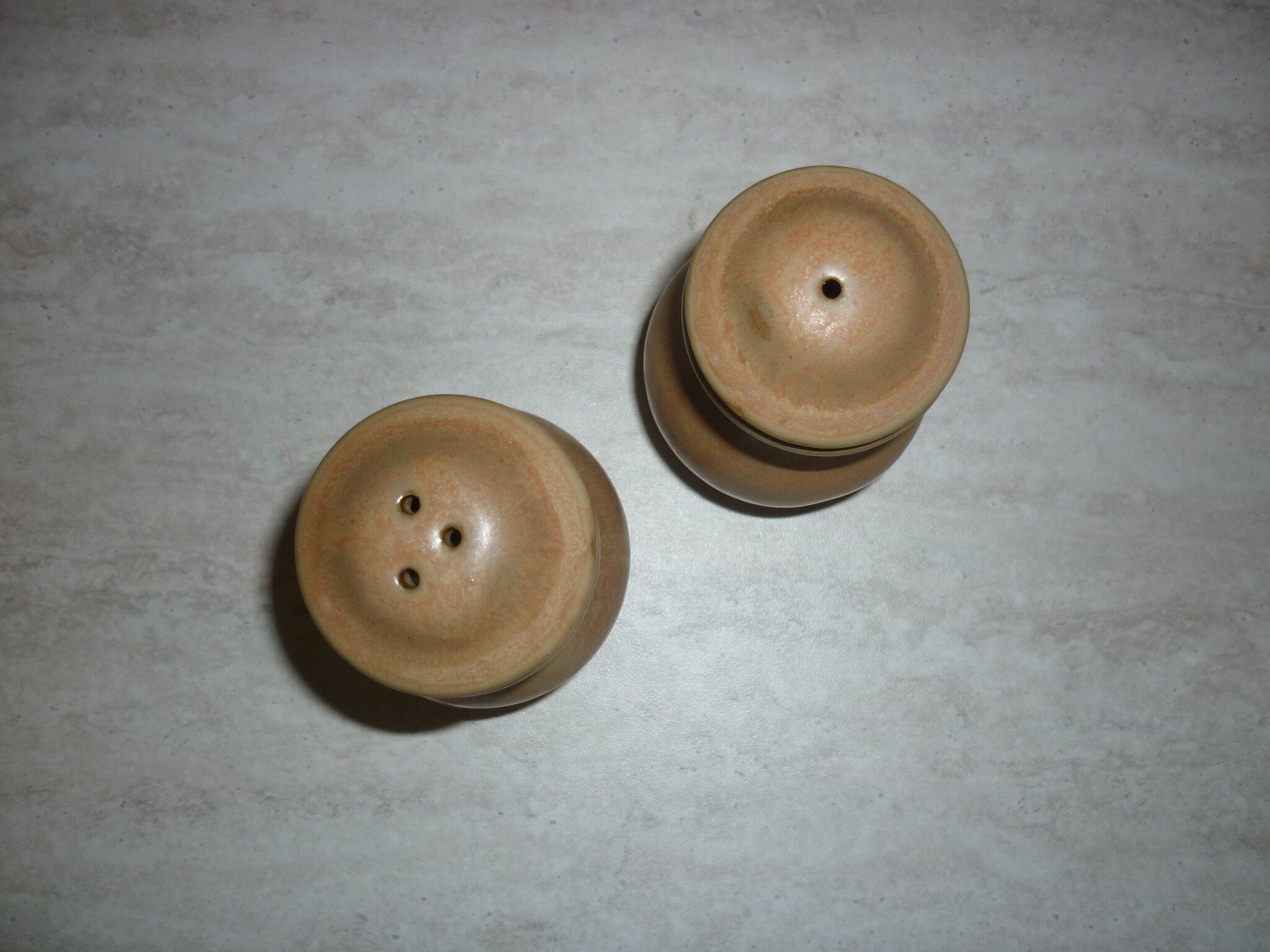 Sandstone salt and pepper shaker