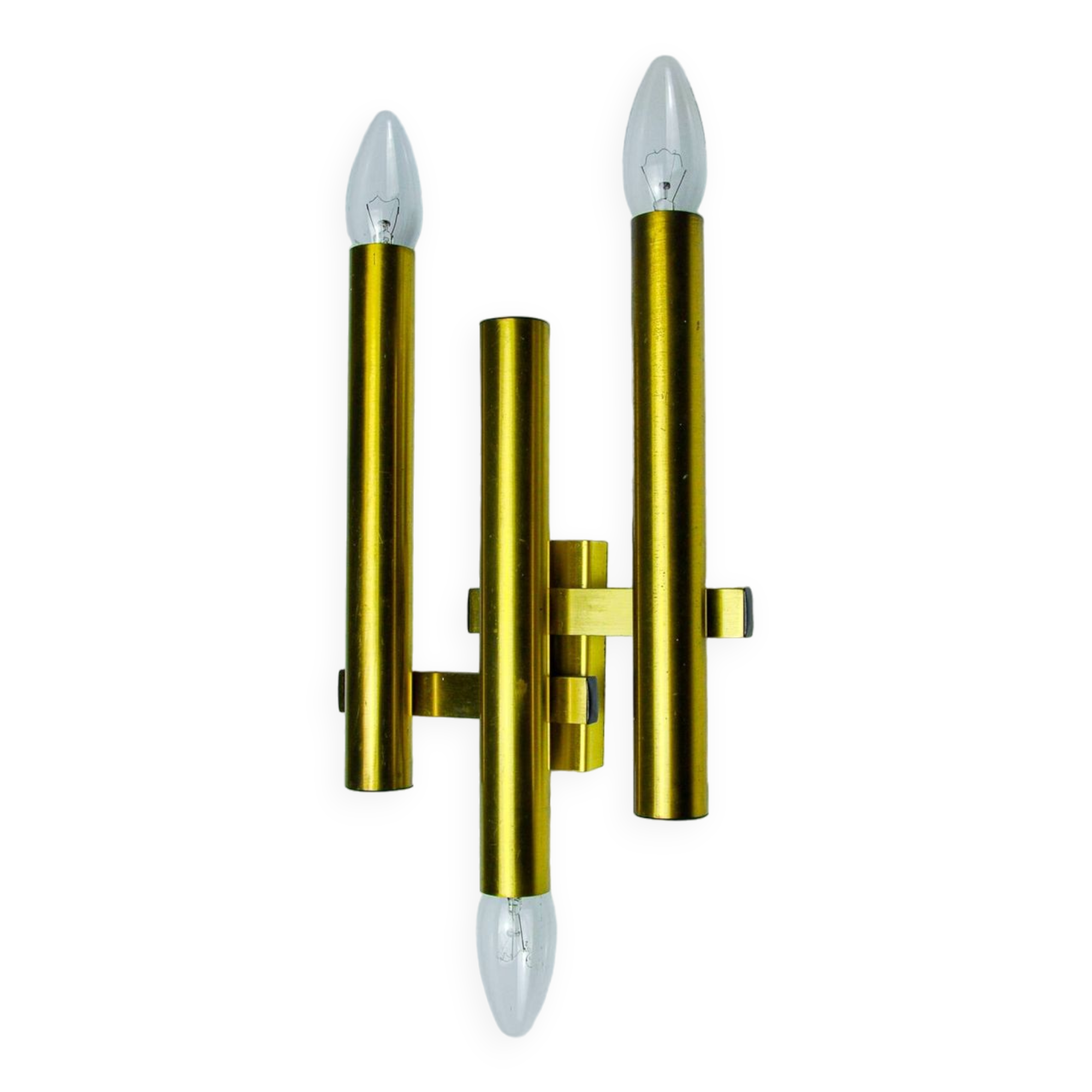 TUBULAR WALL LIGHT FROM MAISON SCIOLARI, 3 LIGHTS, ITALY, 1970