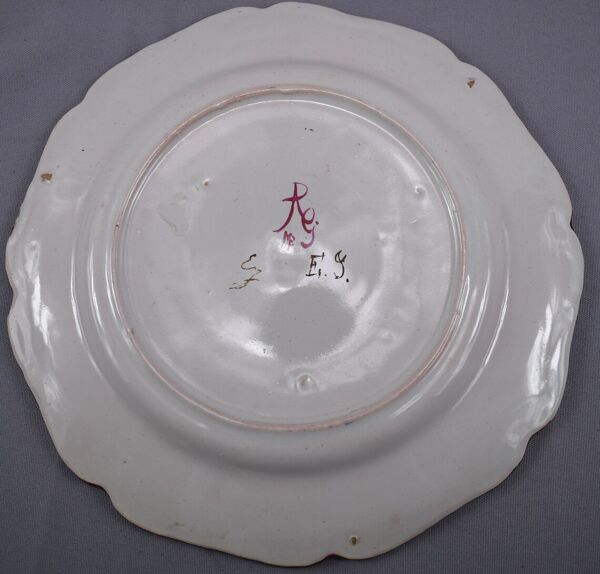 Assiette art nouveau Emile Gallé St Clement