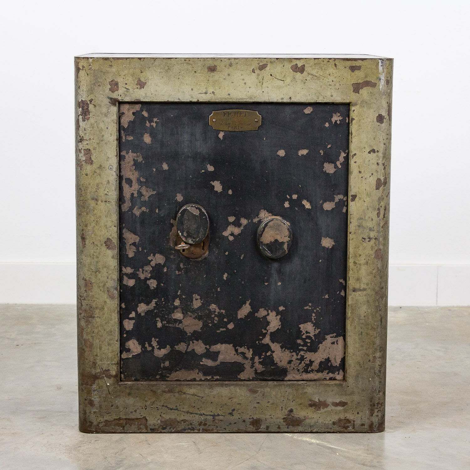 Antique safe by Fichet, Paris, 1900