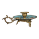 Napoleon III hand candle holder in cloisonné bronze, late 19th century