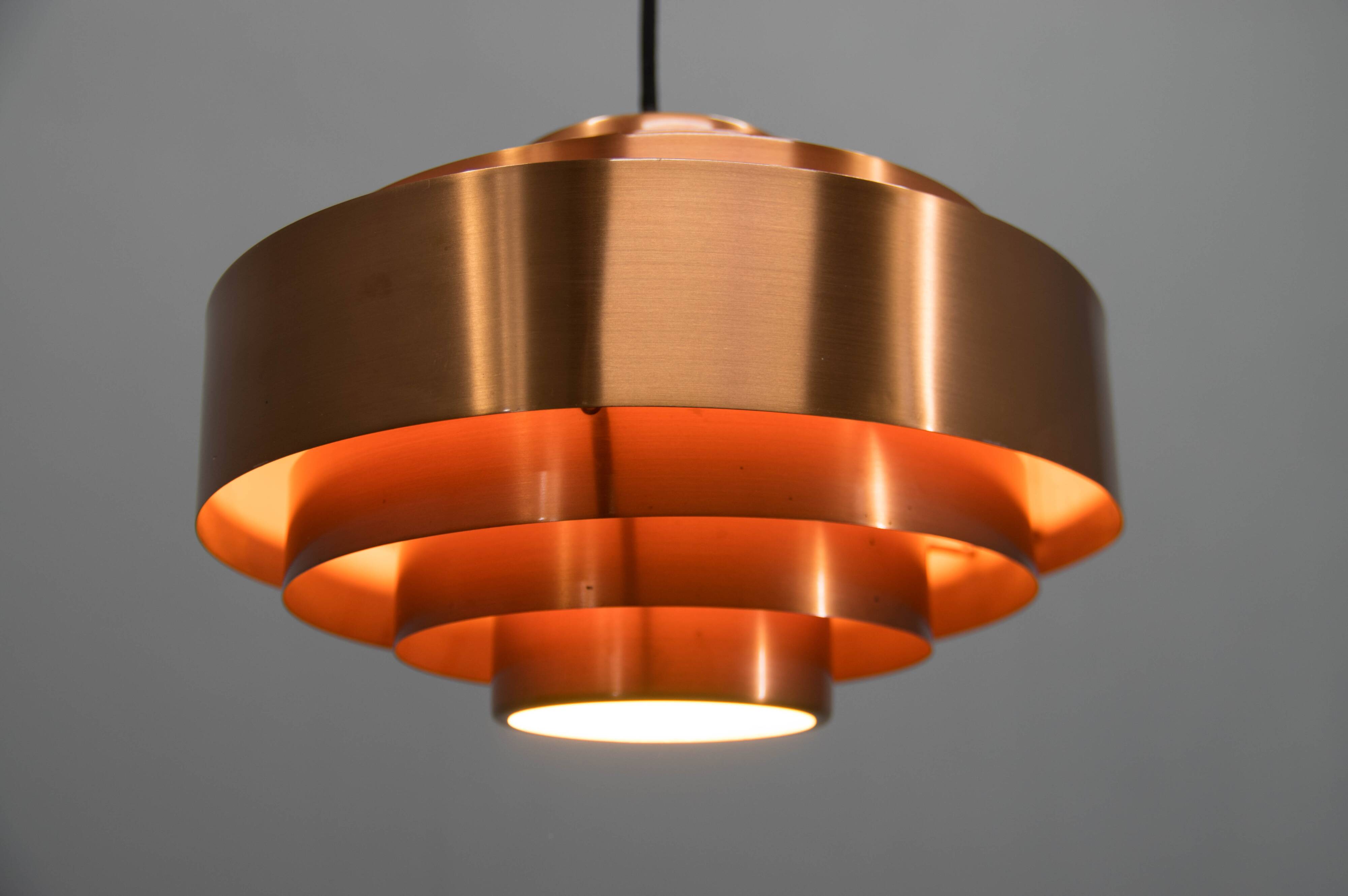 Copper Pendant by Jo Hammerborg for Fog & Morup, 1960s