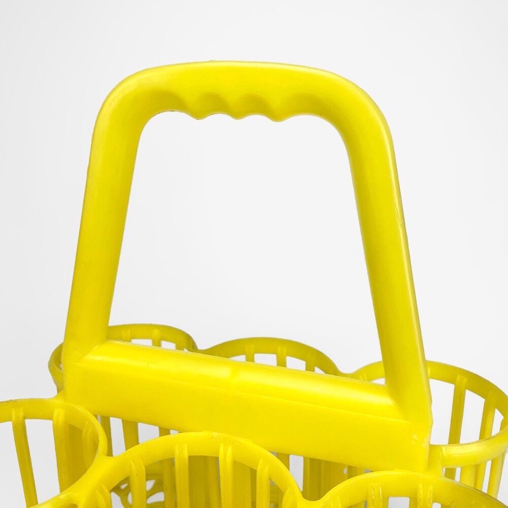 Vintage yellow bottle holders