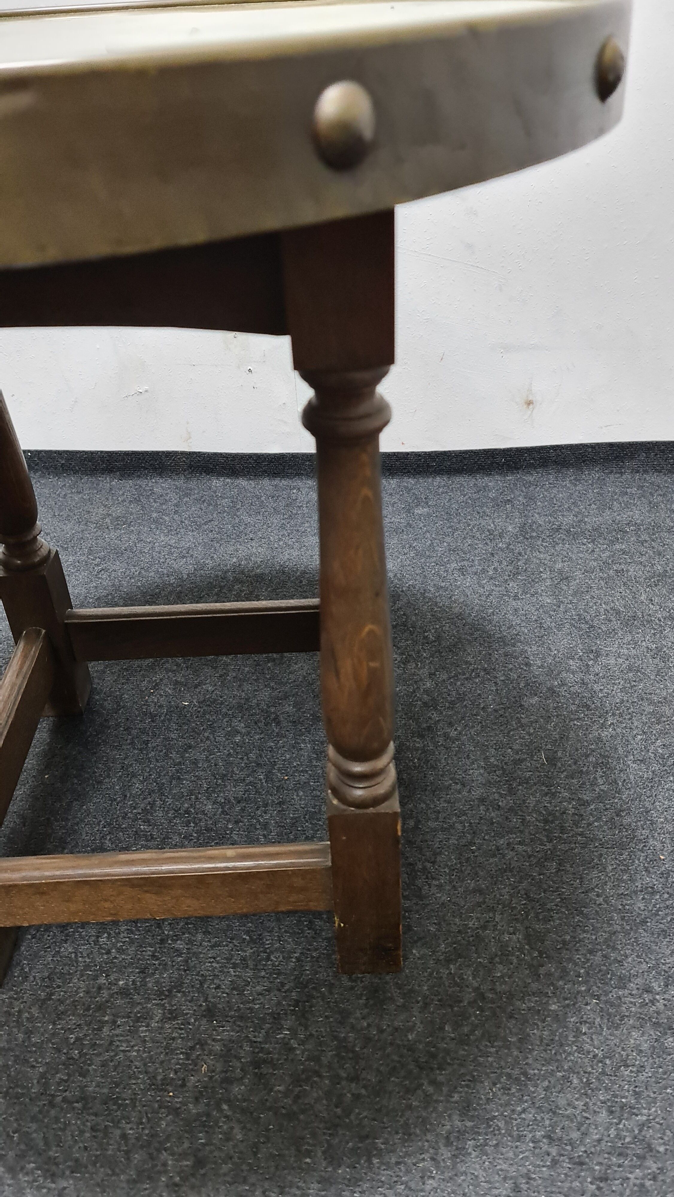 Vintage oak side table