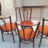 Set of four bistro chairs