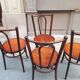 Set of four bistro chairs