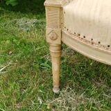 Pair of vintage antique Directoire style armchairs