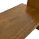 Vintage wooden wall shelve rack bookshelf in oak wood minimalist