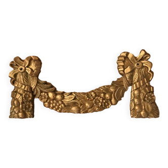 Gilded wood pediment 65 cm