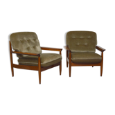 Pair of scandinavian armchairs, 1960
