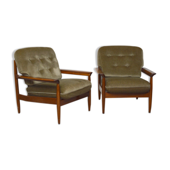 Paire de fauteuils scandinaves, 1960