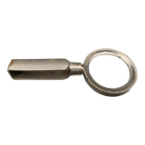 Foldable magnifying glass in silver metal 1900