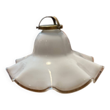 Vintage lace opaline pendant light