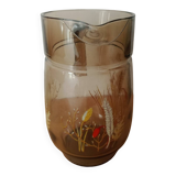 Vintage glass carafe pitcher