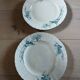 12 antique ironstone dinner plates